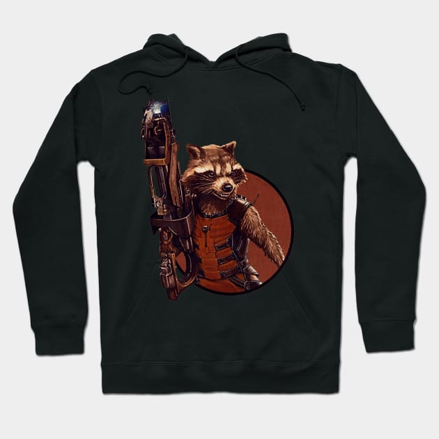 Rocket Raccoon Hoodie by Anisa Wati